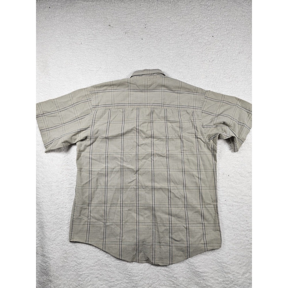 Pendleton Button Down Shirt Mens Medium Beige Pla… - image 7